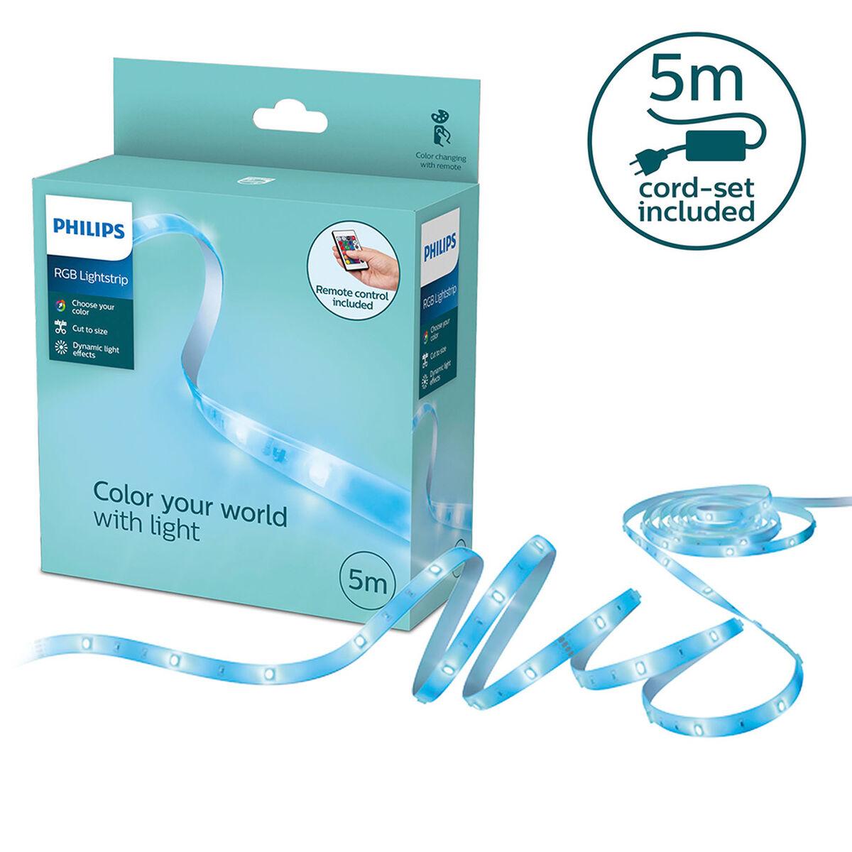 Philips LED-bånd RGB Lightstrip 5 m - Hvid (2 enheder)