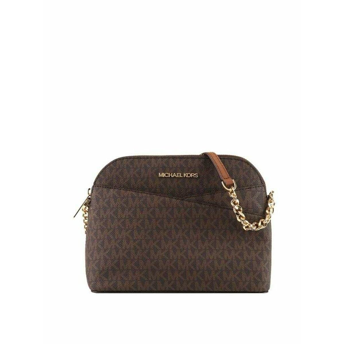 Michael Kors Jet Set skuldertaske - brun, 21 × 16 × 9 cm