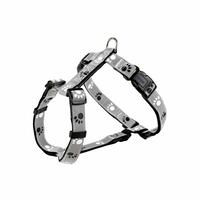 Hundesele Trixie Silver Reflect Sort Grå