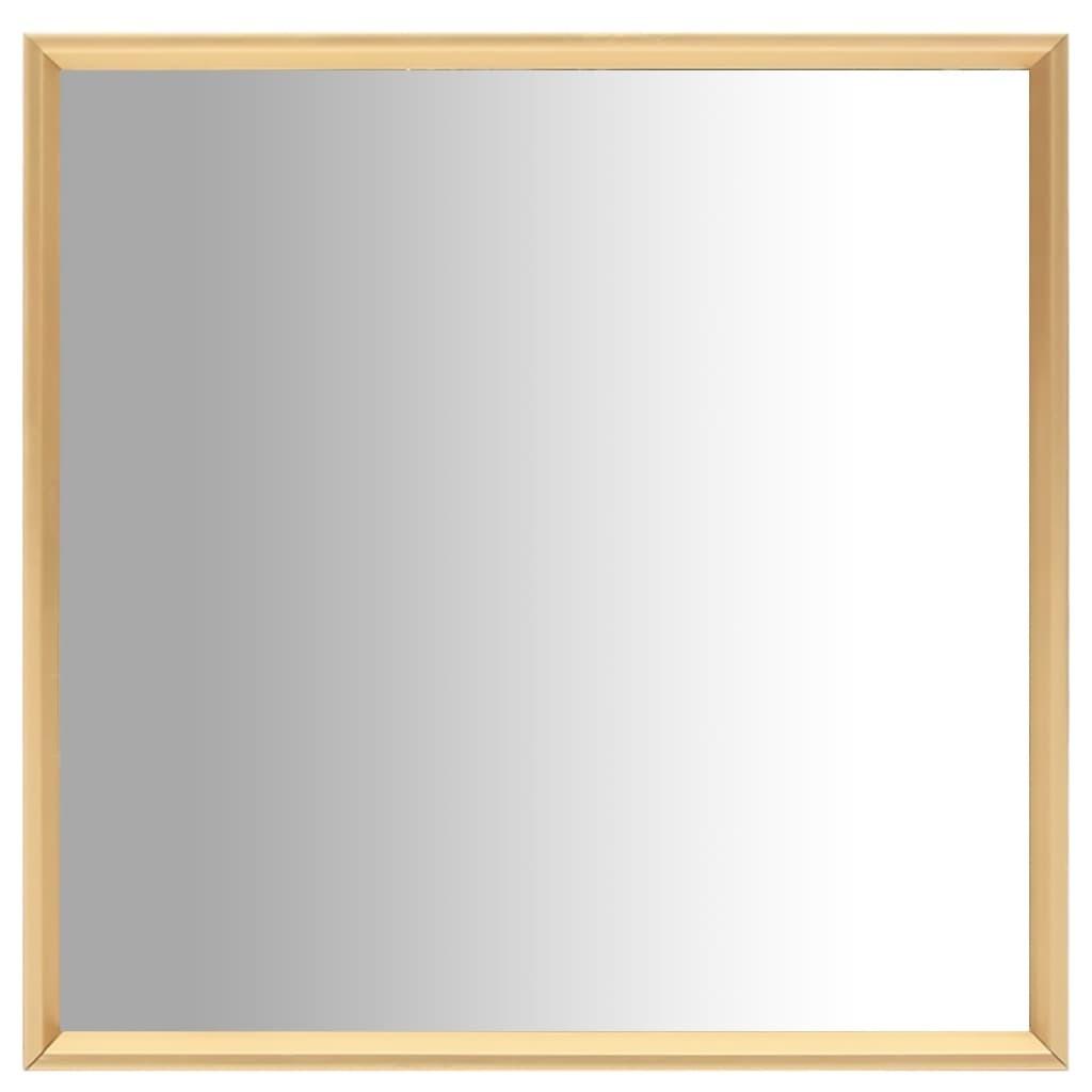 Spejl 40x40 cm guldfarvet