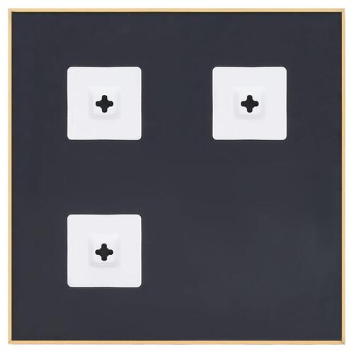 Spejl 40x40 cm guldfarvet
