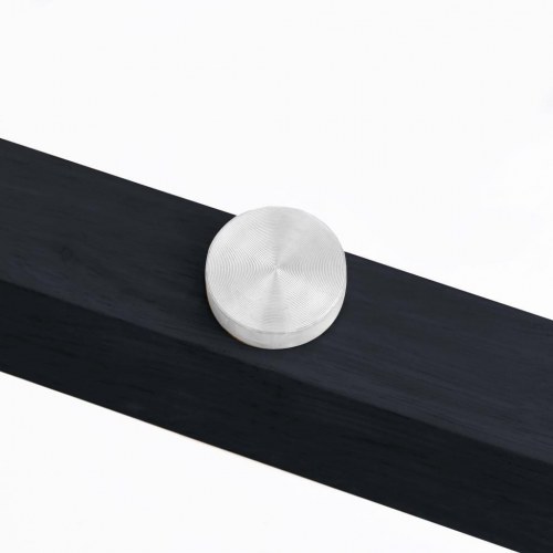 Spisebord 80 cm hærdet glas transparent