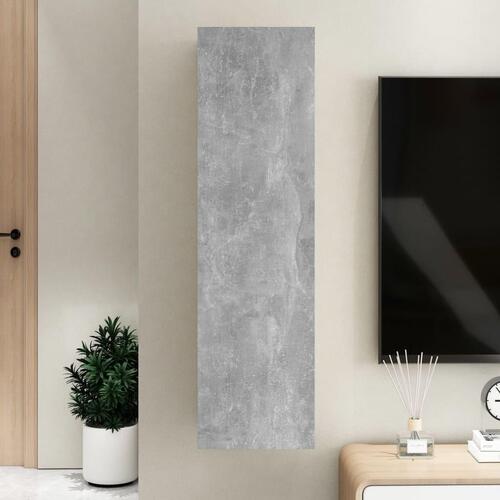 Tv-bord 30,5x30x110 cm konstrueret træ betongrå
