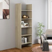 Bogreol 60x35x180 cm konstrueret træ sonoma-eg