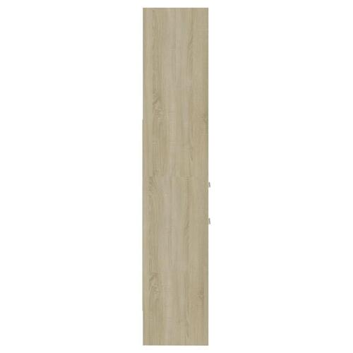Bogreol 40x35x180 cm konstrueret træ sonoma-eg