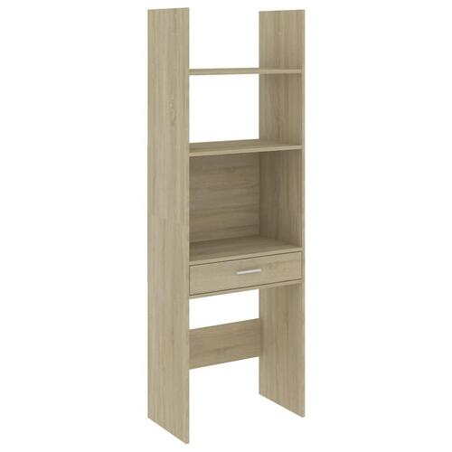 Bogskab 60x35x180 cm spånplade sonoma-eg
