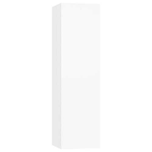 Tv-bord 30,5x30x110 cm konstrueret træ hvid