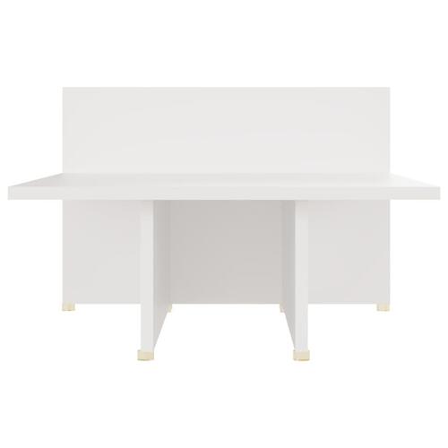 Sofabord 111,5x50x33 cm spånplade hvid