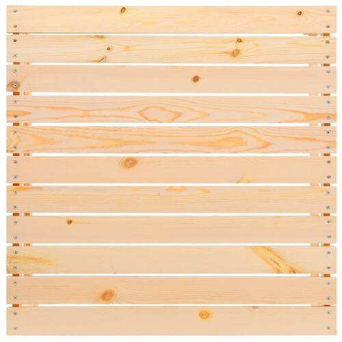 Haveskammel 70x70x30 cm massivt fyrretræ