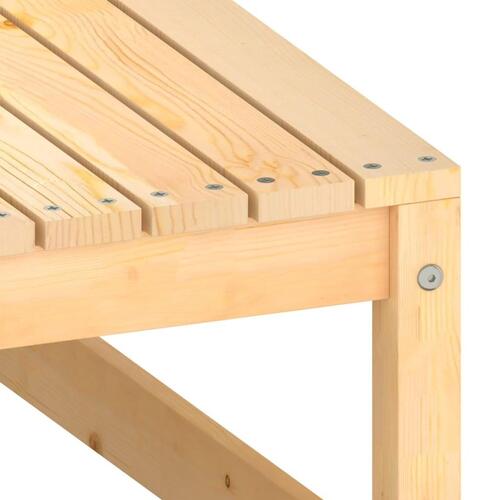 Haveskammel 70x70x30 cm massivt fyrretræ