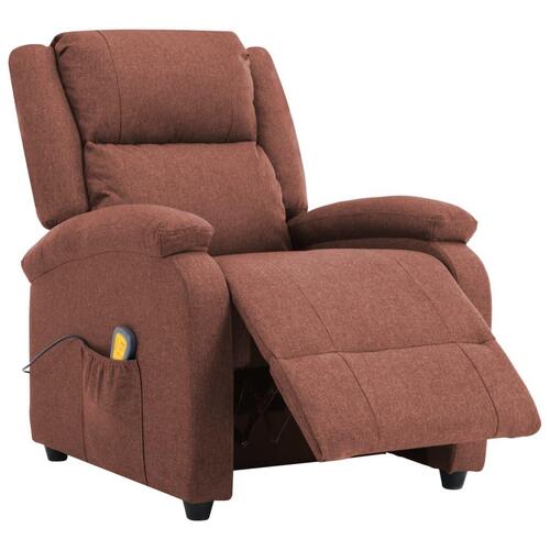 Massagestol stof brun