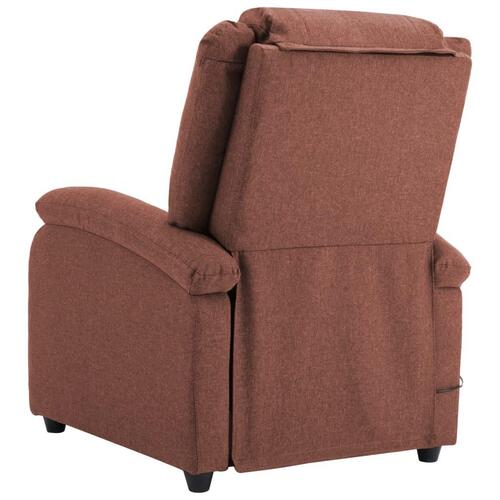 Massagestol stof brun