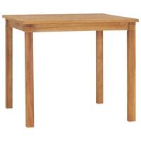 Havebord 85x85x75 cm massivt teaktræ