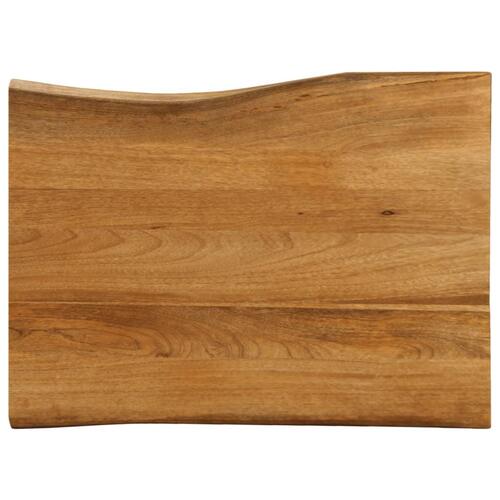 Bordplade 90x60x3,8 cm naturlig kant massivt mangotræ