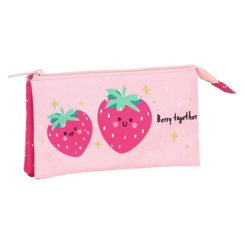 Tredobbelt bæretaske Berry Brillant BlackFit8 Berry brilliant Pink 22 x 12 x 3 cm