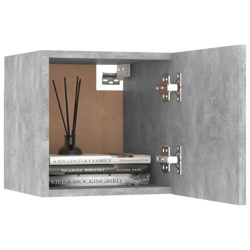 Væghængte tv-skabe 2 stk. 30,5x30x30 cm betongrå