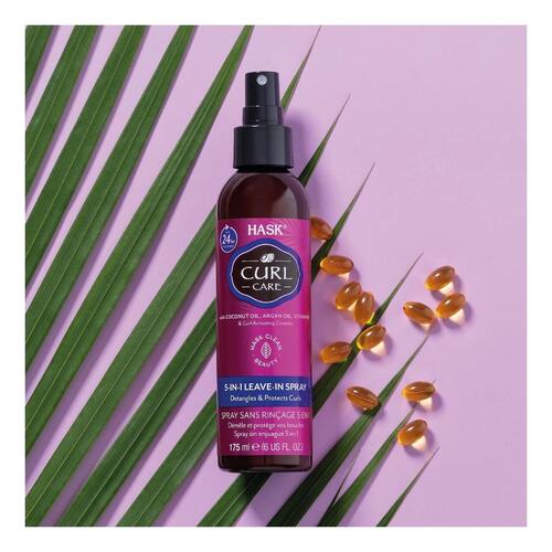 Hårbalsam spray HASK Curl Care 5 in 1 Krøllet Hår (175 ml)