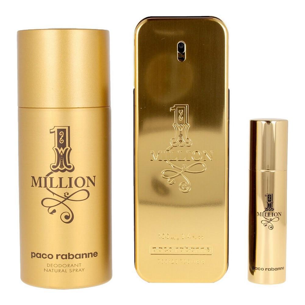 Parfume sæt til mænd One Million Paco Rabanne (3 stk)