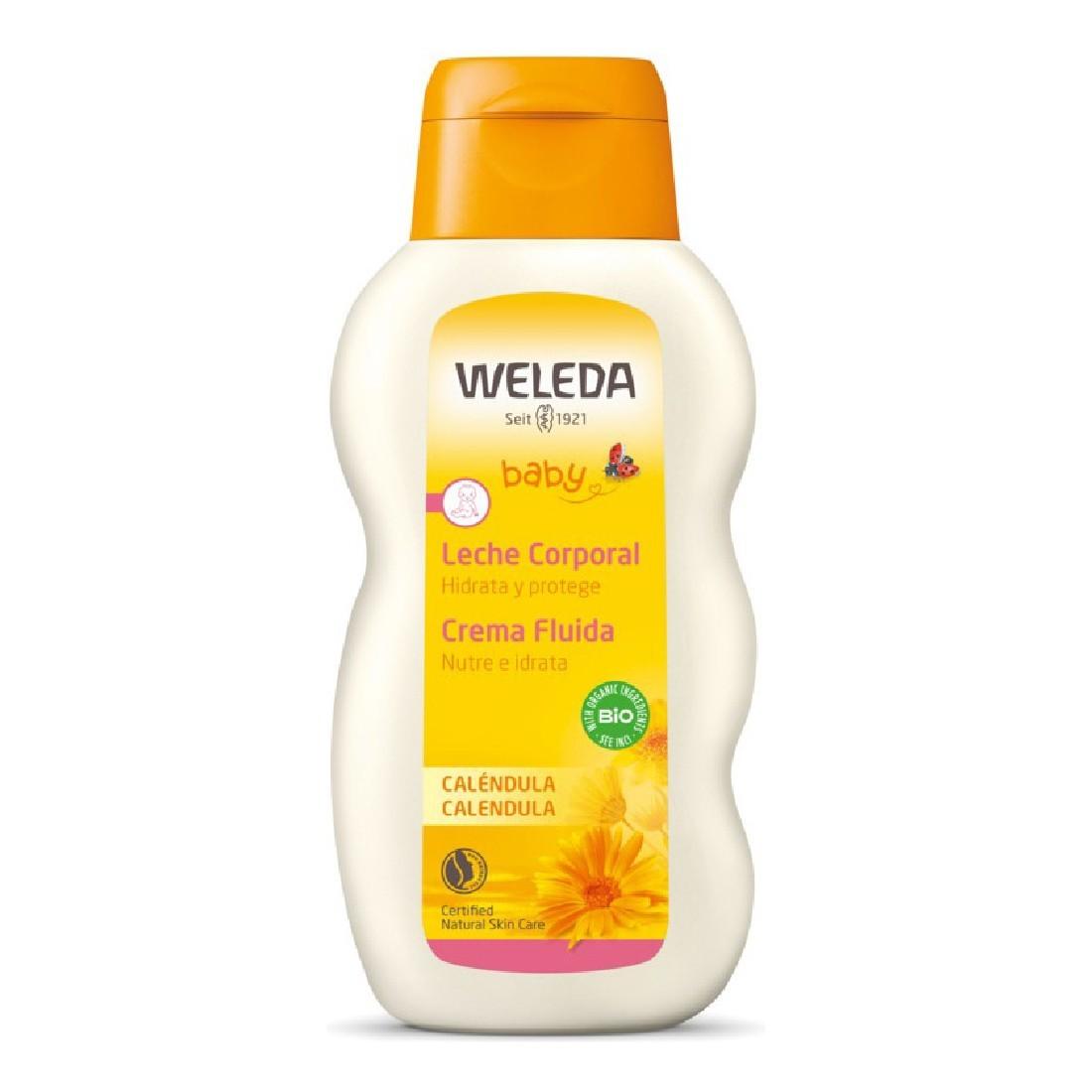 Fugtgivende Kropsmælk Baby Weleda Morgenfrue (200 ml)