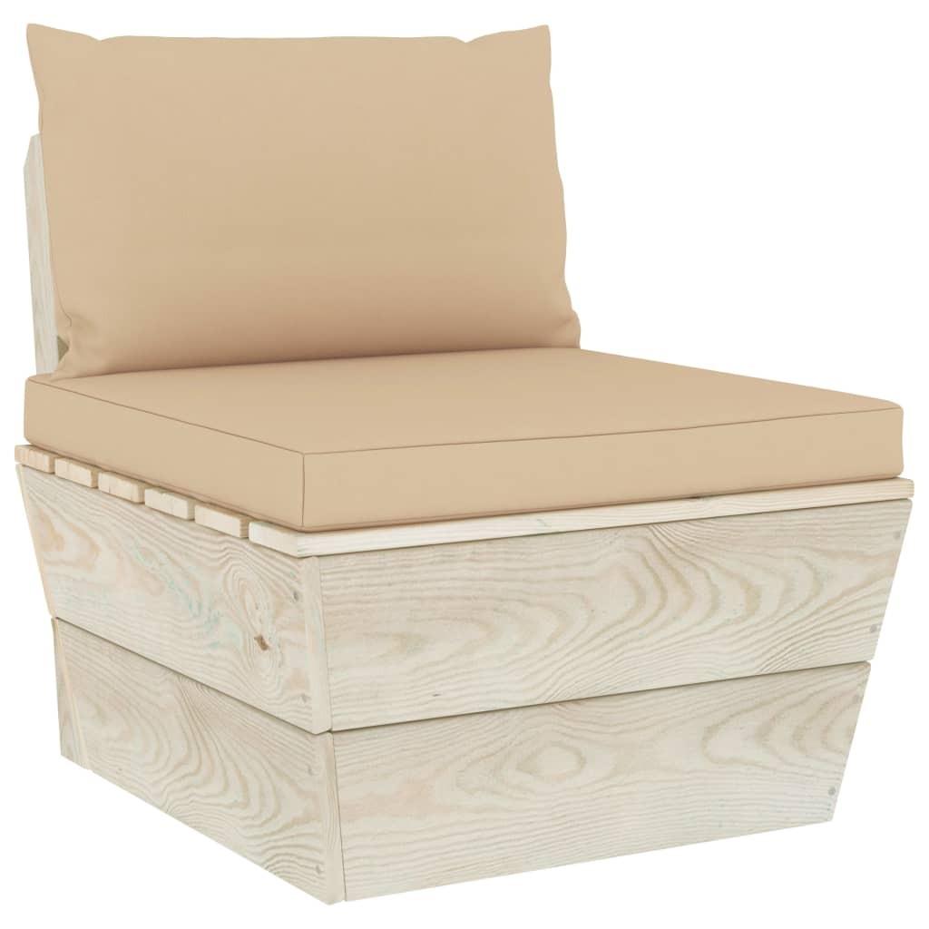 Pallehynder 2 stk. oxfordstof beige