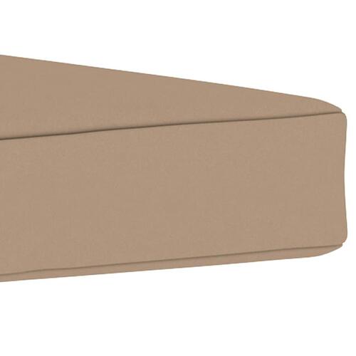 Pallehynde 60x60x6 cm oxfordstof gråbrun