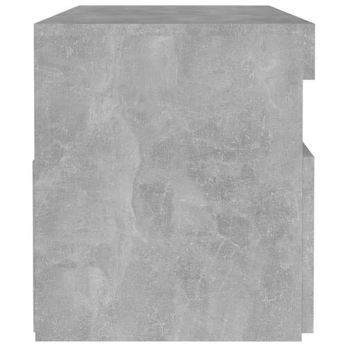 Tv-borde med LED-lys 2 stk. 60x35x40 cm betongrå