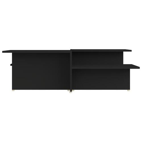 Sofaborde 2 dele 111,5x50x33 cm spånplade sort