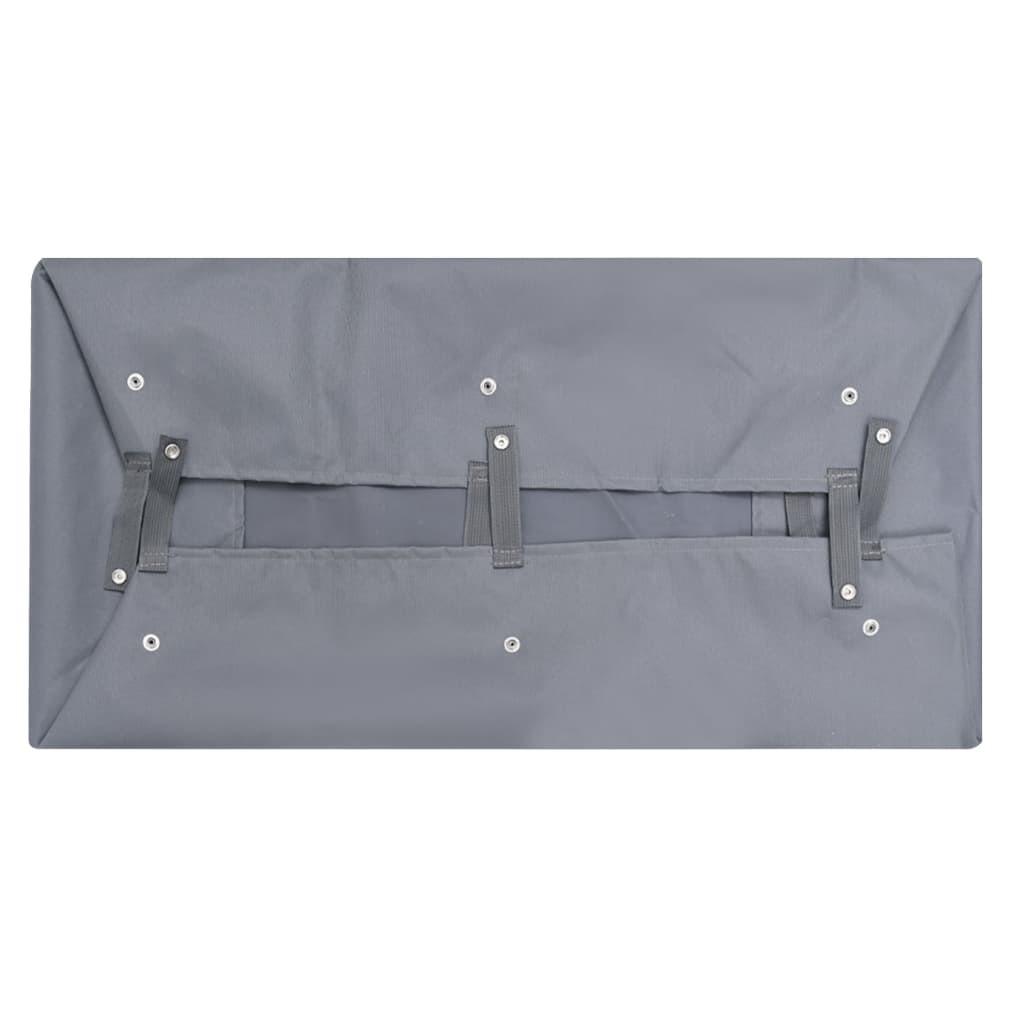 Foring til havevogn 81x41x21 cm stof grå