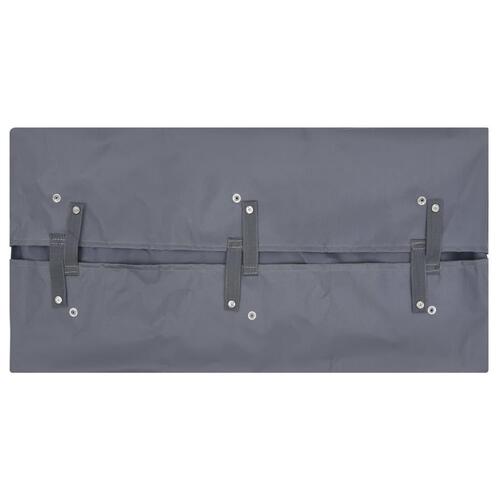 Foring til havevogn 81x41x40 cm stof mørkegrå