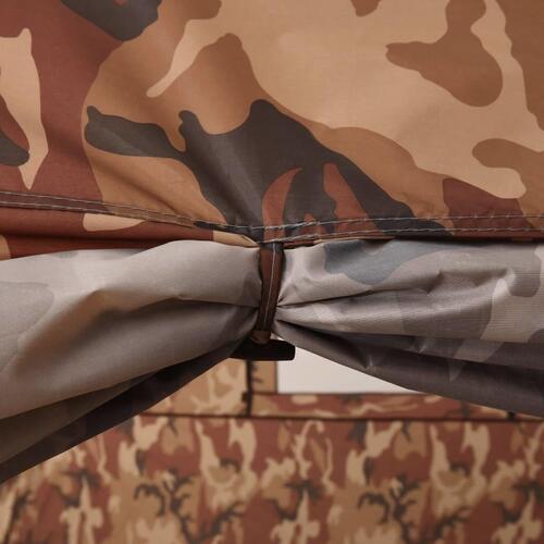 Iglotelt 650x240x190 cm 8 personer camouflagefarvet