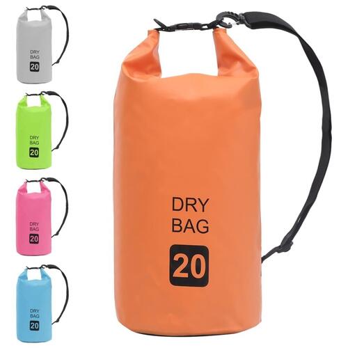 Vandtæt tørpose 20 l PVC orange