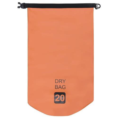 Vandtæt tørpose 20 l PVC orange