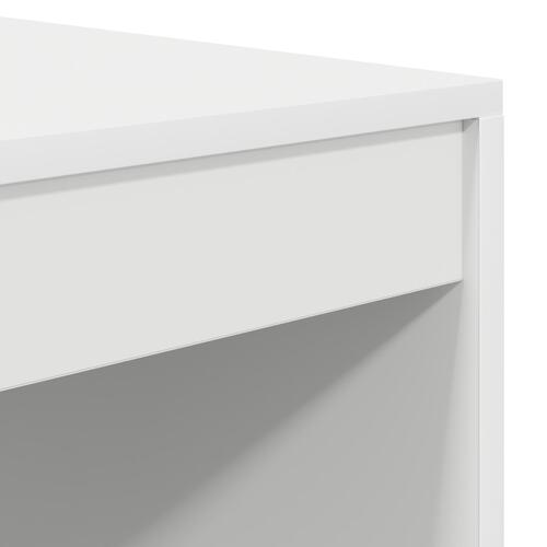 Skrivebord Hvid Spånplade 100 x 50 x 76 cm Opbevaring