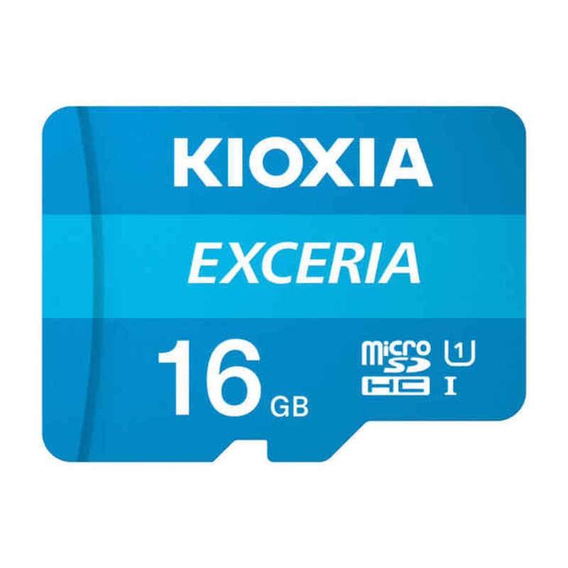 Mikro-SD-hukommelseskort med adapter Kioxia Exceria UHS-I Klasse 10 Blå 16 GB