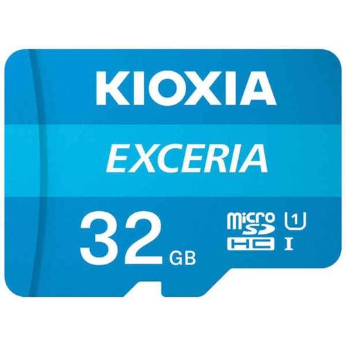 Mikro-SD-hukommelseskort med adapter Kioxia Exceria UHS-I Klasse 10 Blå 32 GB