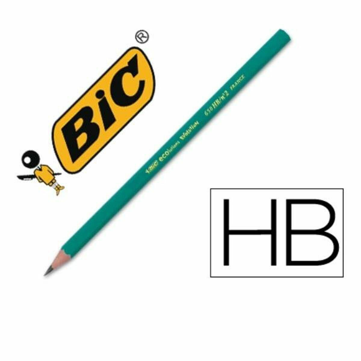Blyanter HB - Bic - 12 stk., sekskantet, genbrugsmateriale billede