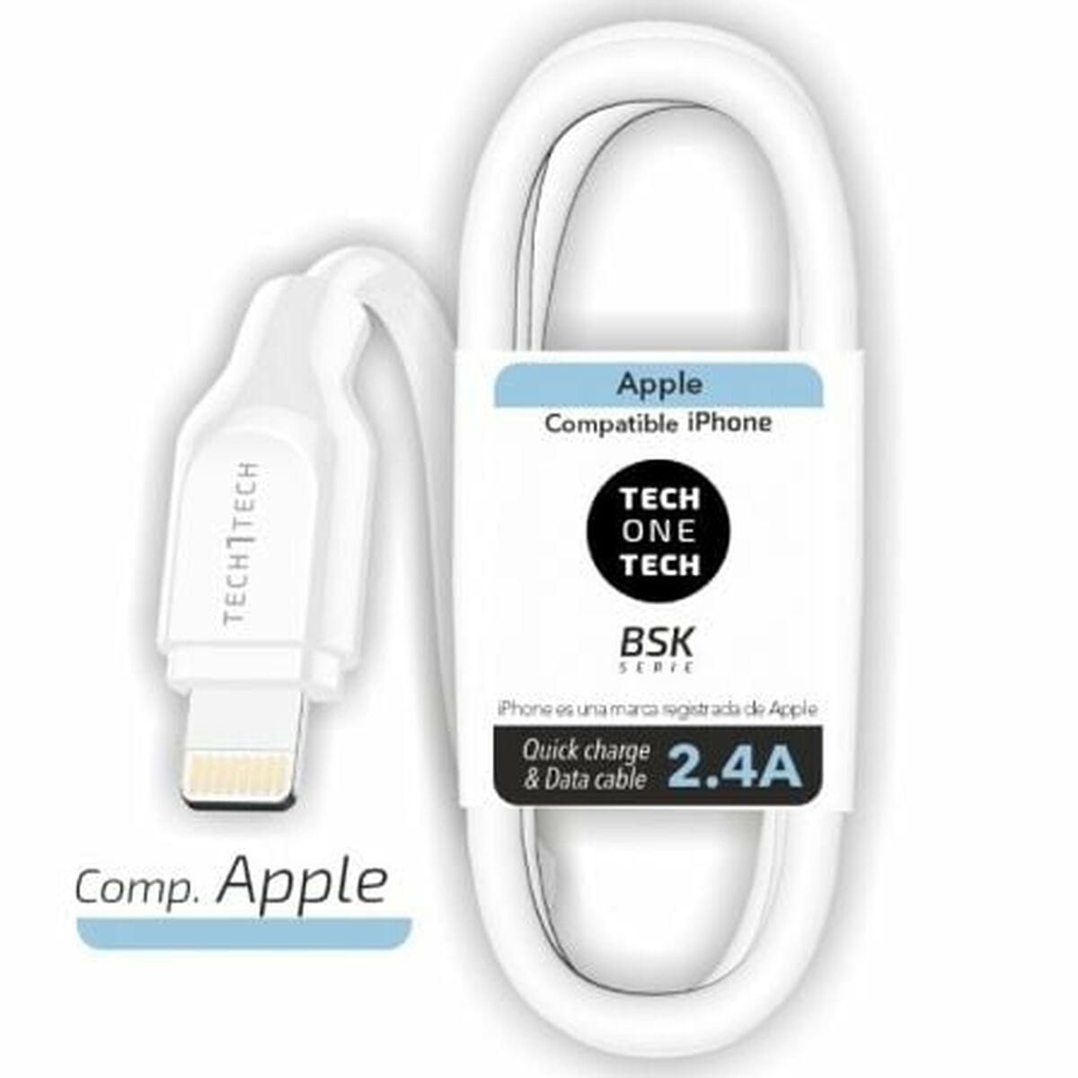 Tech One Tech Lightning-USB kabel 1 m - Hvid