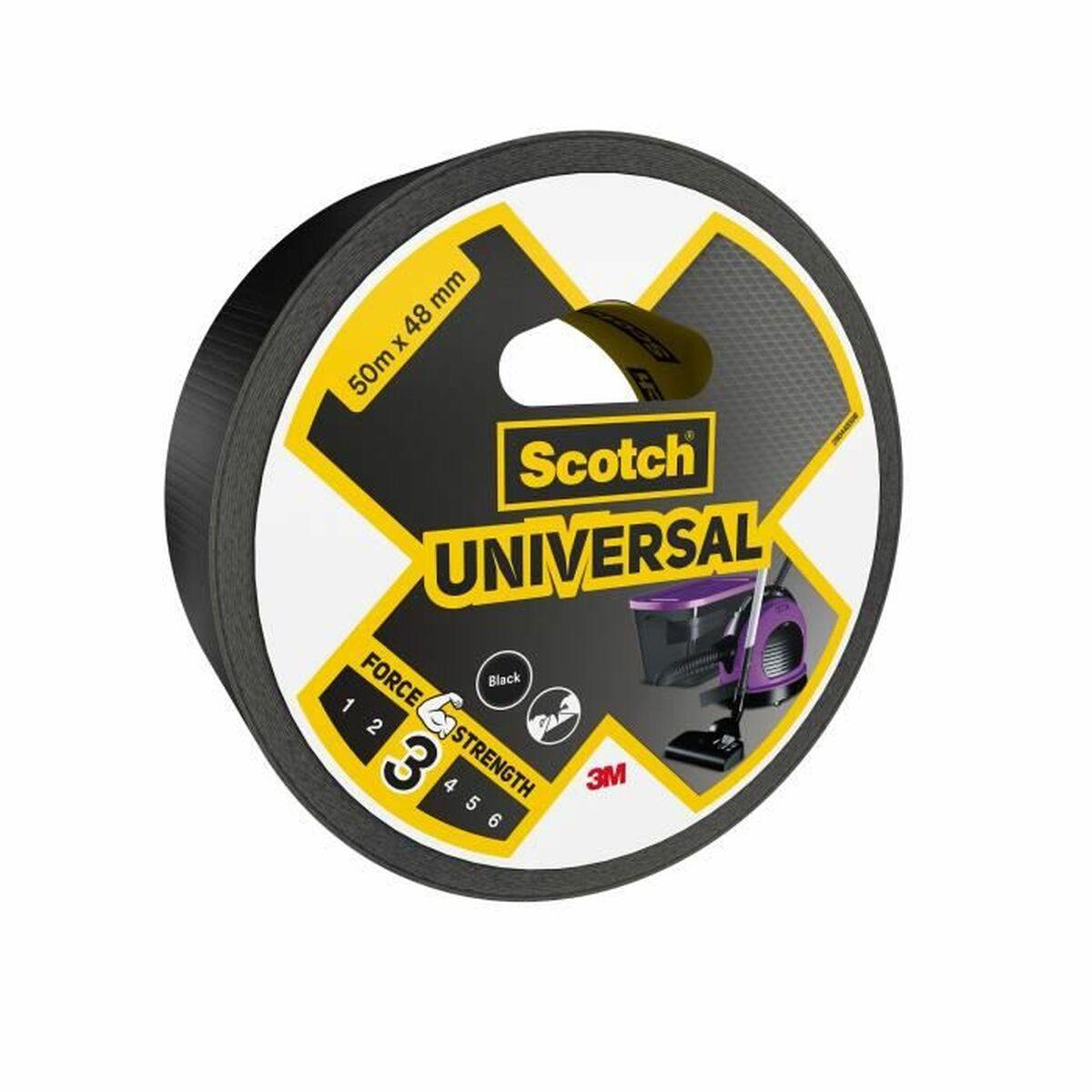 Scotch gaffatape, sort - 6 ruller billede
