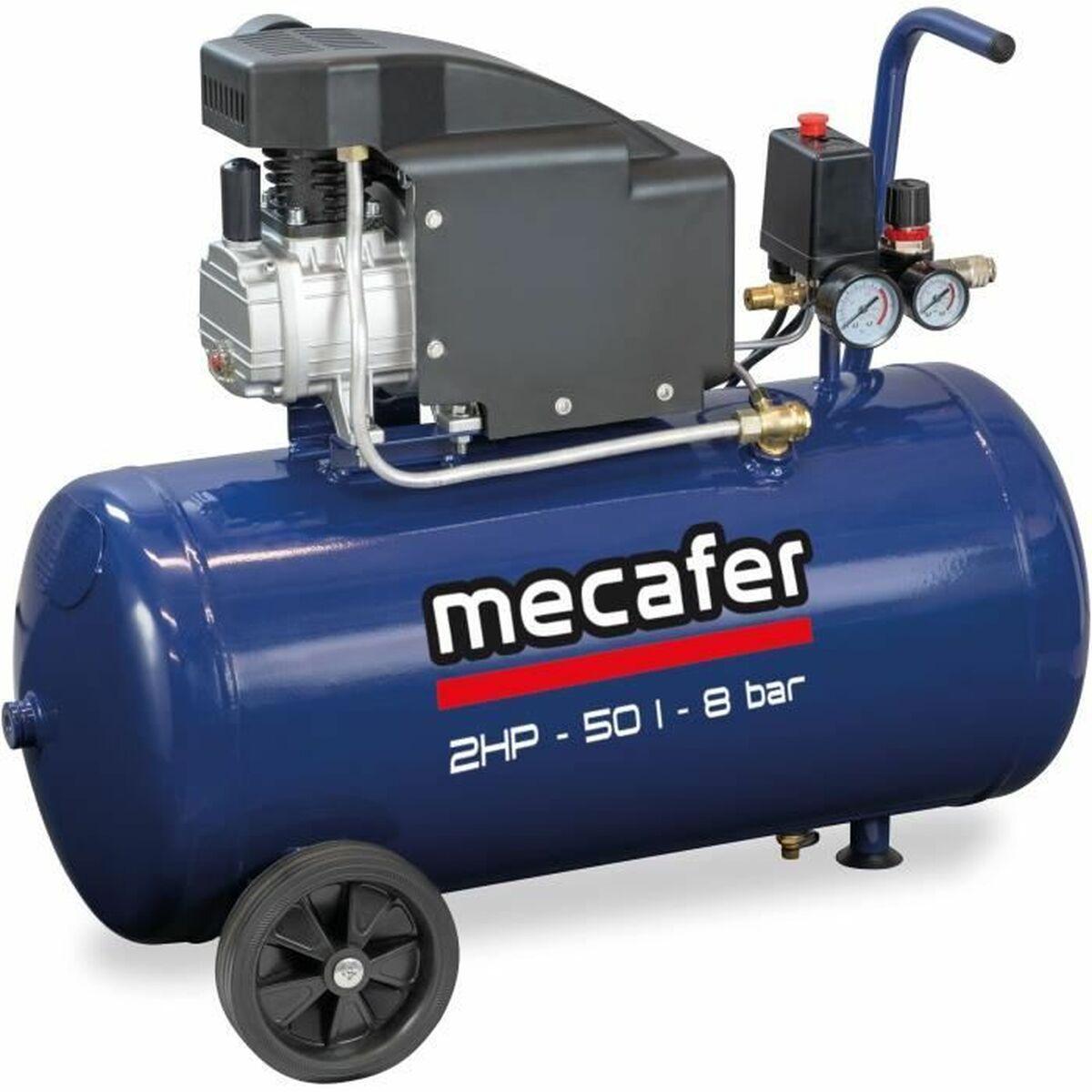 MECAFER luftkompressor 50 l - 2 HP - 8 bar