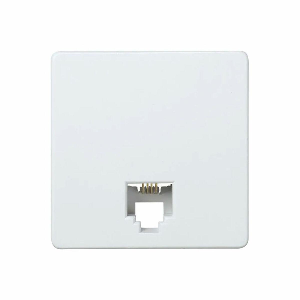 Simon trimmeramme til lysafbryder - hvid, telefonindtag