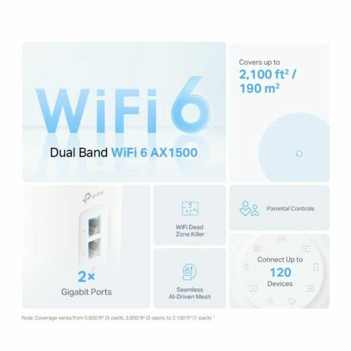 Wi-Fi forstærker + router + access point TP-Link DECO X10(3-PACK)