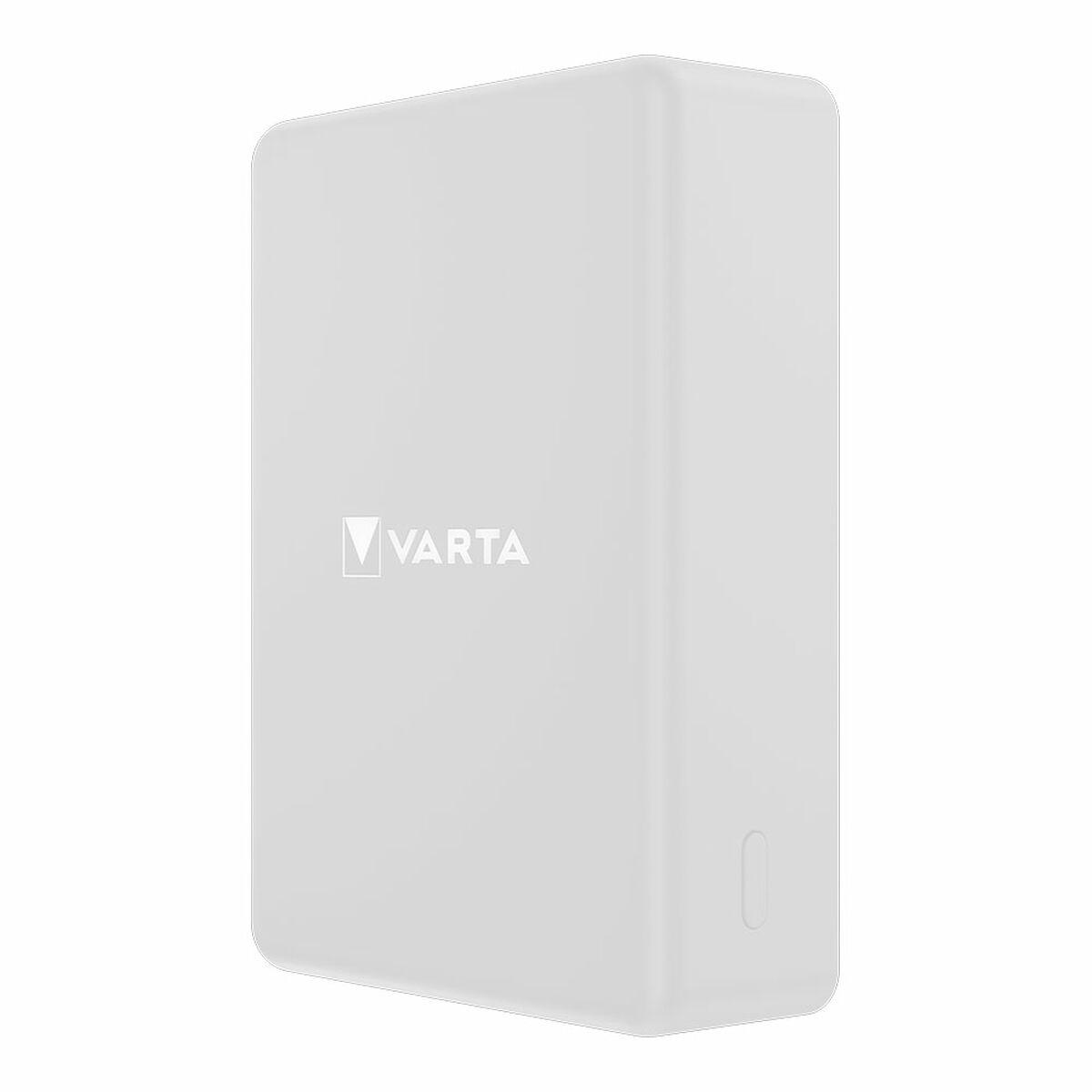 Varta Mag Pro trådløs powerbank 10.000 mAh - hvid udgave