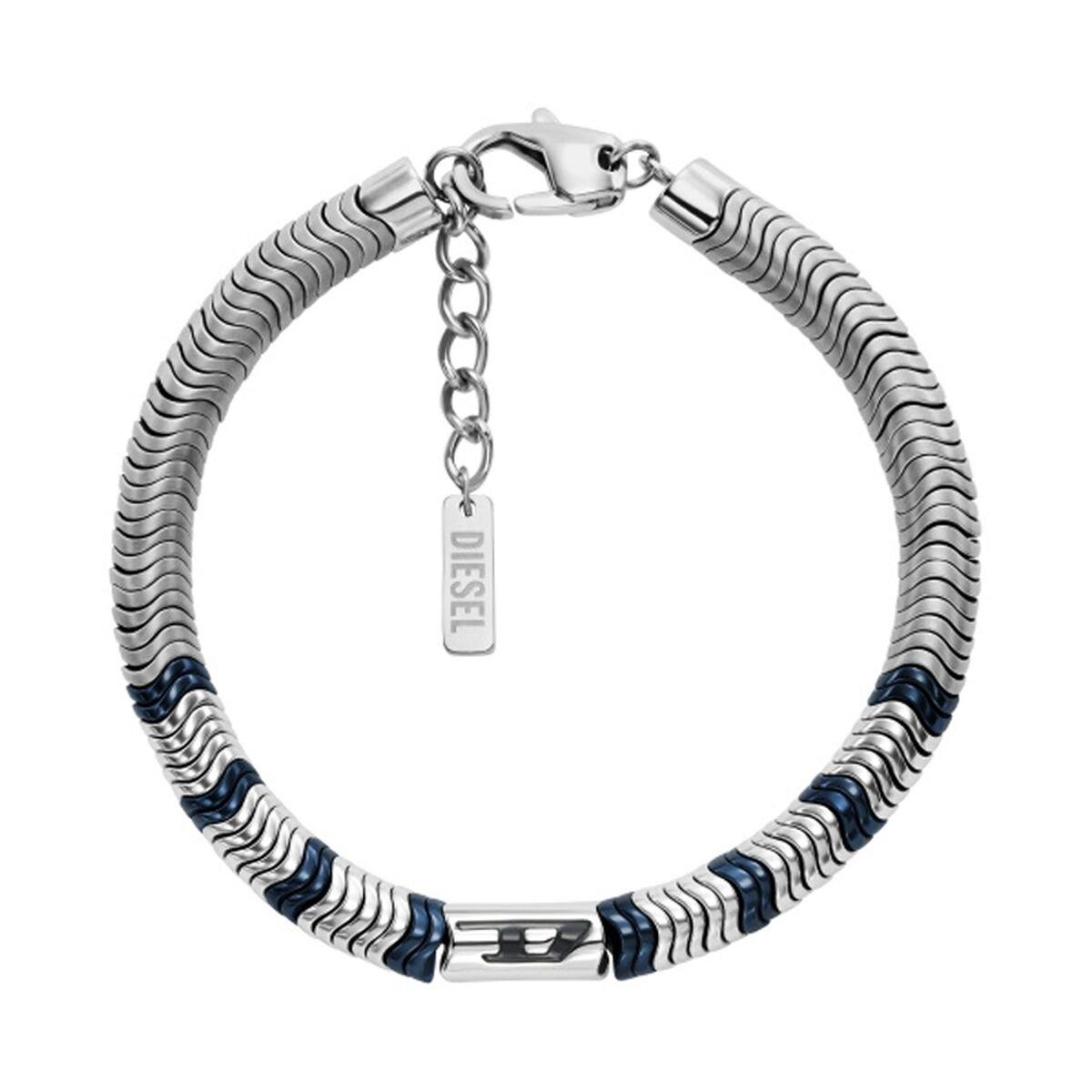 Armbånd til mænd Diesel DX1572931 Sølvfarvet