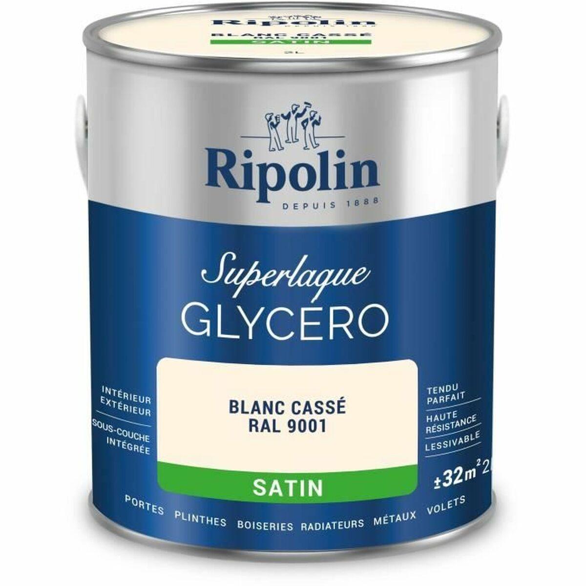 Grunderingsmaling Ripolin - Superlaque GlycerO, satin, Blanc Cassé RAL 9001