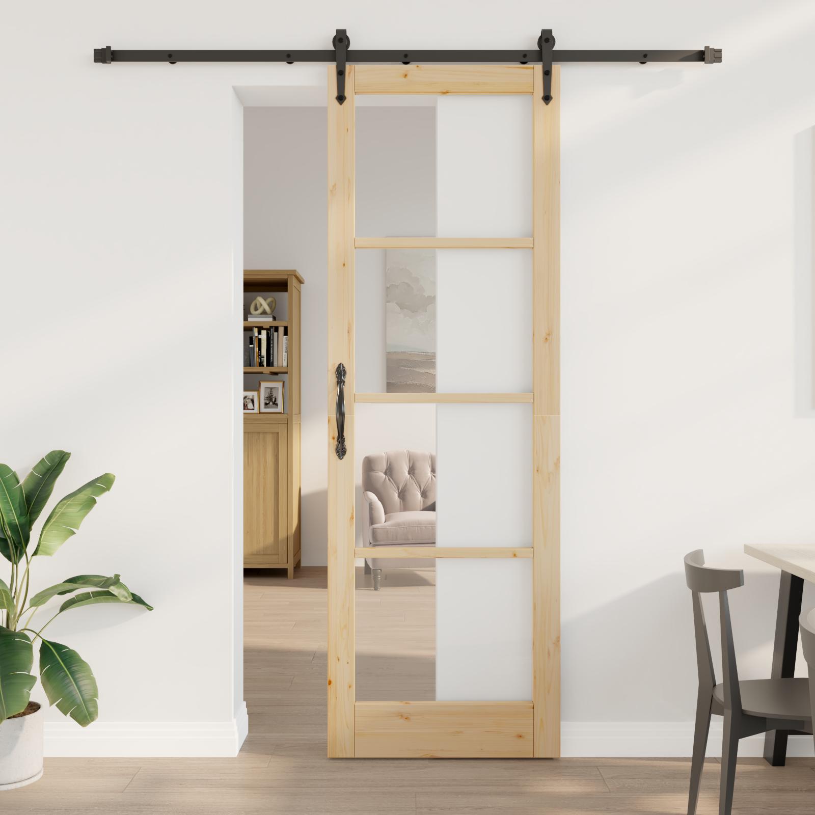 Glidende Dør med Hardware Sæt "ORKDAL" 78x232 cm