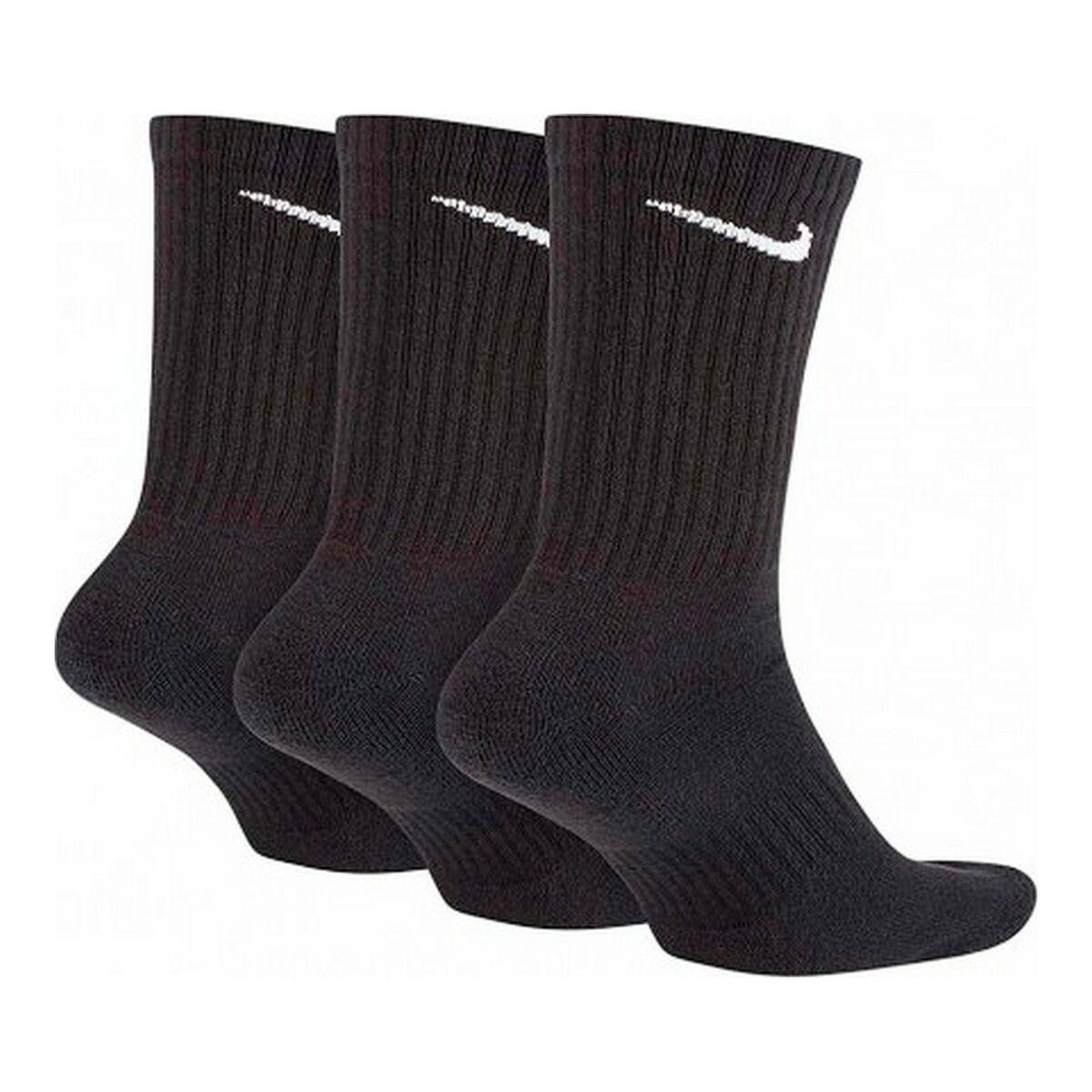 Sportsstrømper Nike EVERYDAY CUSHIONED SX7664 Sort Nylon (3 stk) S