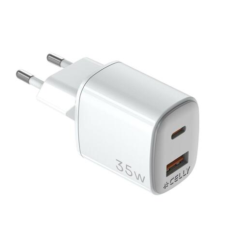Vægoplader Celly UPTC1USB1USBC35 Hvid 15 W