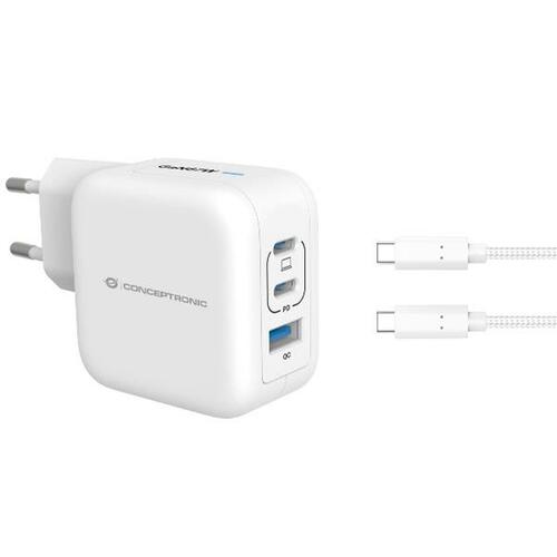 Vægoplader Conceptronic 120550603101 Hvid 67 W