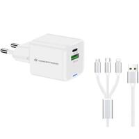 Vægoplader Conceptronic 120550403101 Hvid Sort 33 W
