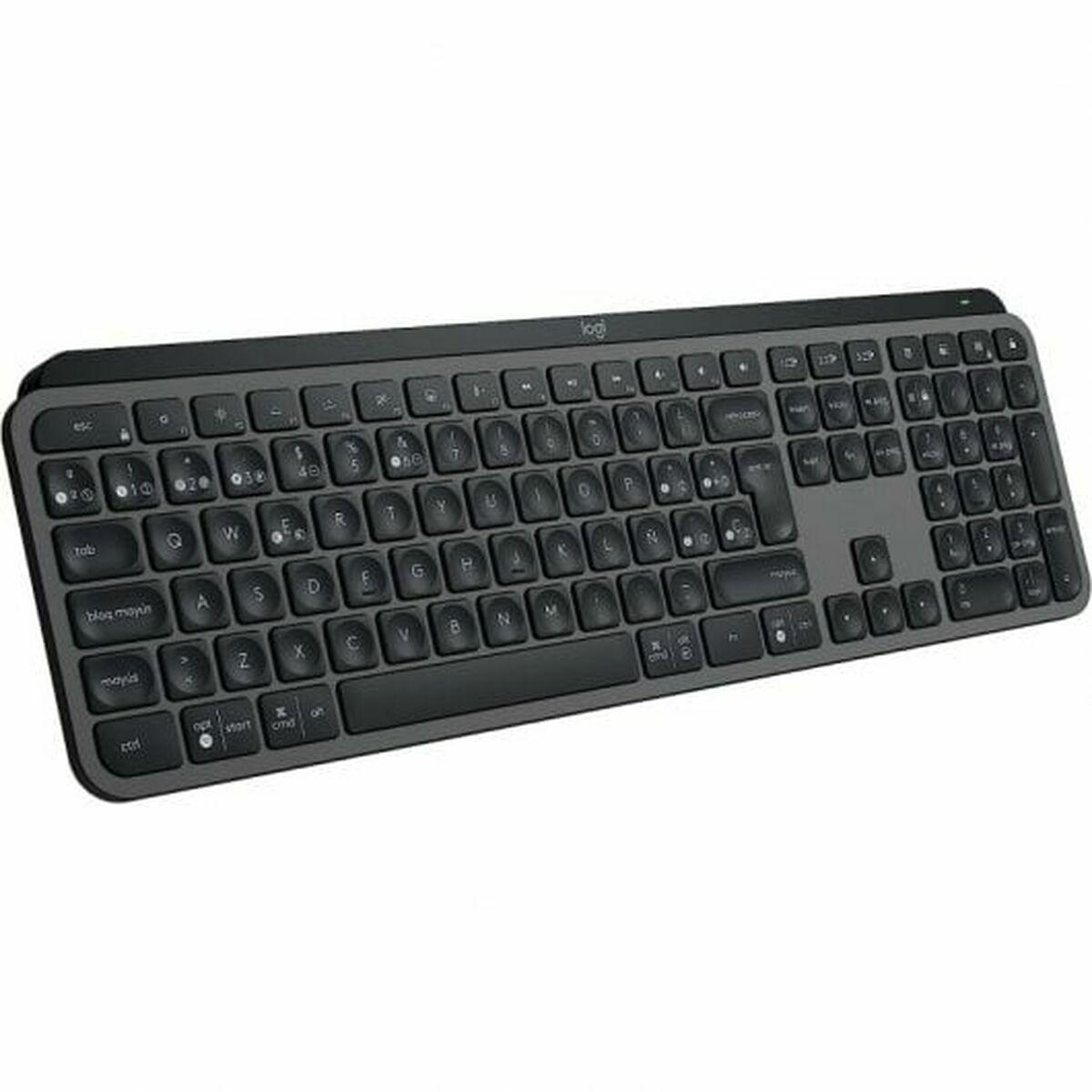 Trådløst tastatur Logitech Spansk qwerty Grafit Stål